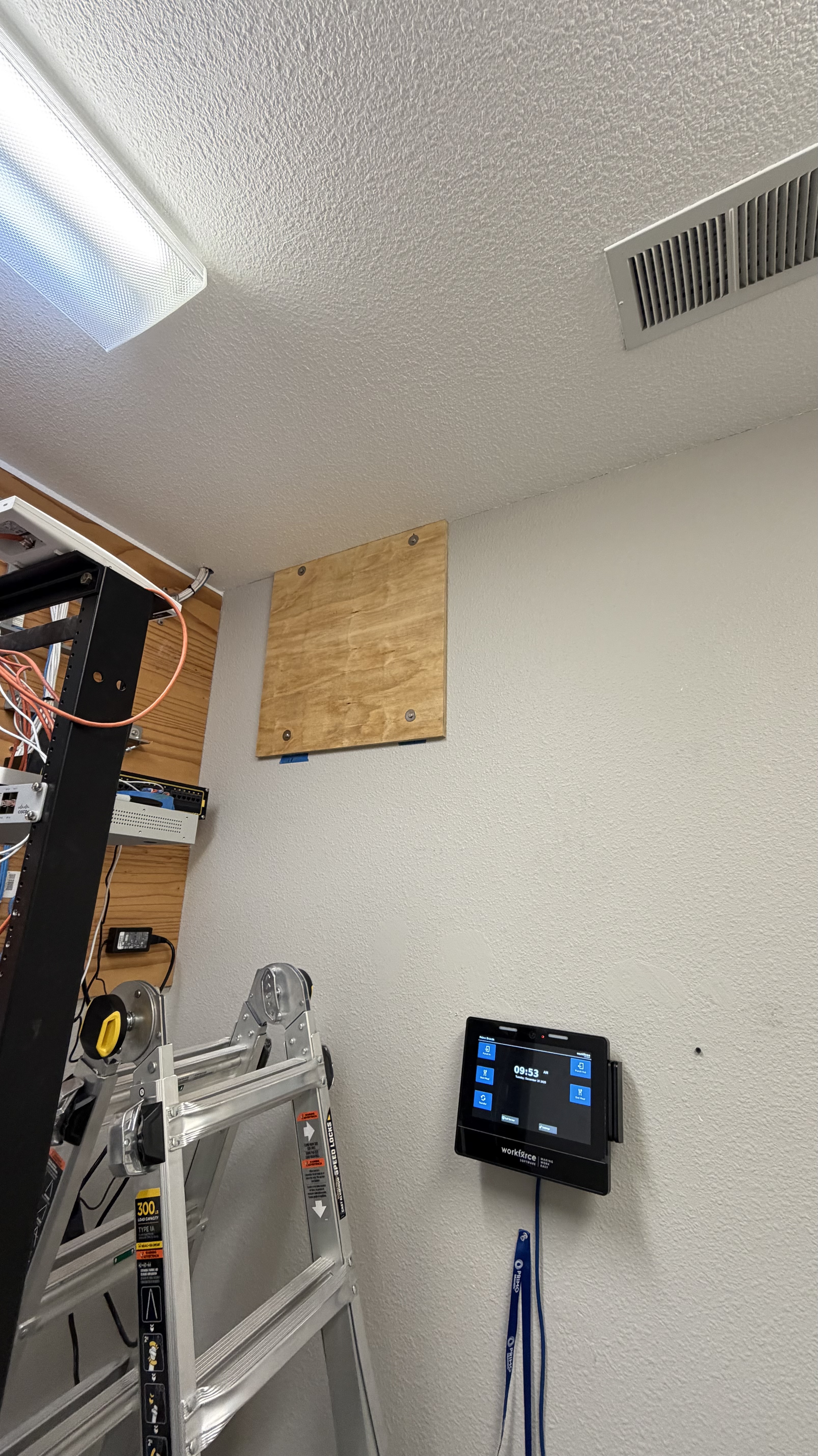 Network rack install at Primo Water